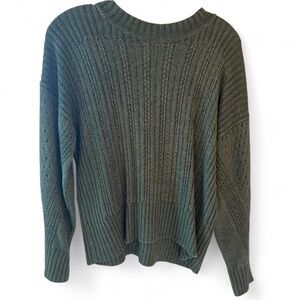 Veronica Beard Olive Ribbed Sweater